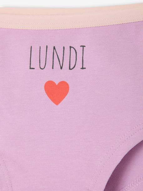 Lot 7 shorties semainier fille rose 10 - vertbaudet enfant 