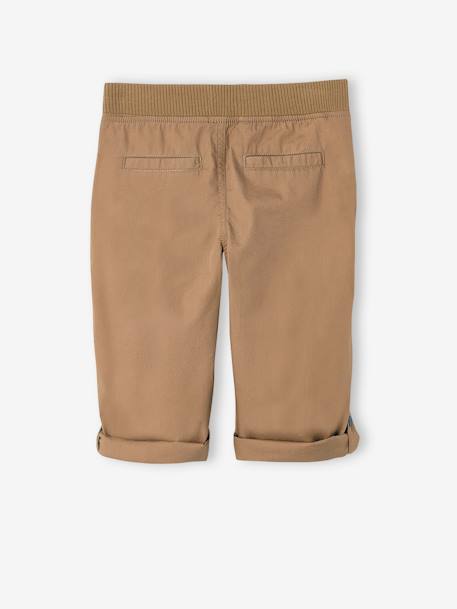 Pantacourt léger retroussable en bermuda garçon beige 4 - vertbaudet enfant 