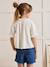 Blouse fille broderie anglaise en gaze de coton écru 3 - vertbaudet enfant 