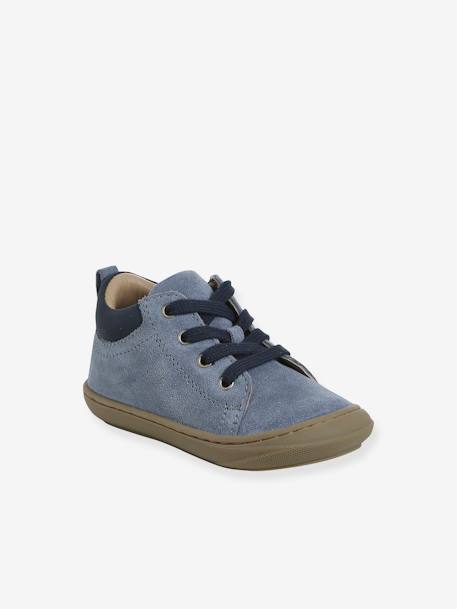 Chaussures premiers pas bébé lacets bleu+camel+kaki+lot bleu+marine 20 - vertbaudet enfant 
