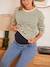 Jean de grossesse mom bandeau sans couture Denim brut+Denim stone+Gris 7 - vertbaudet enfant 