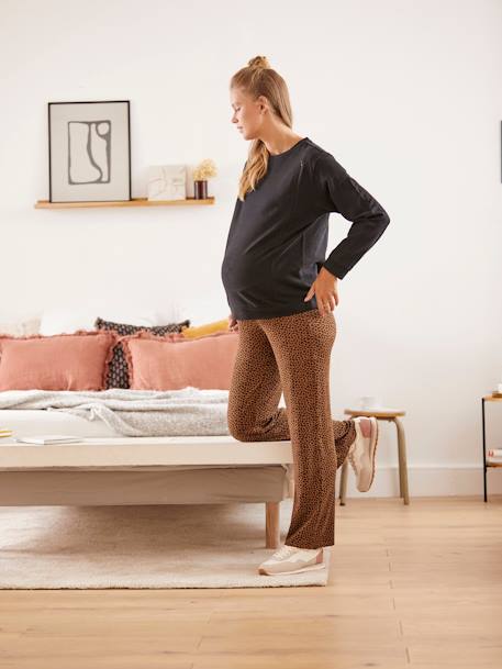 Pantalon de grossesse large léopard Leopard 2 - vertbaudet enfant 