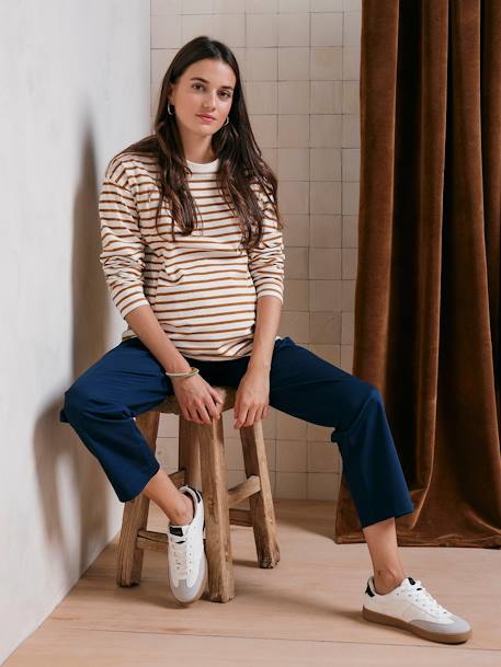 Pantalon de grossesse chino marine 1 - vertbaudet enfant 