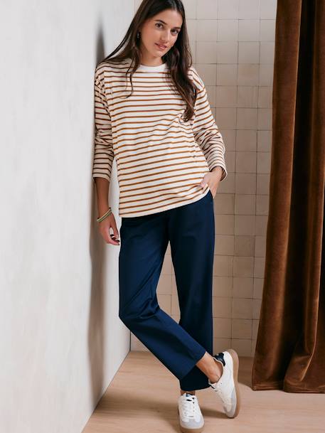 Pantalon de grossesse chino marine 2 - vertbaudet enfant 