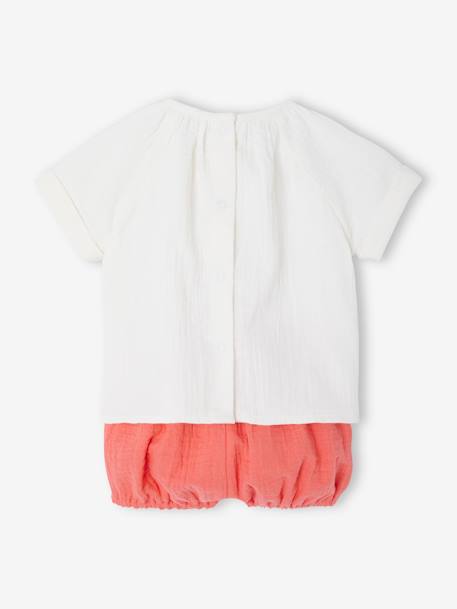 Lot de 2 pyjashorts bébé corail fluo 9 - vertbaudet enfant 
