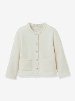 -Gilet fille en molleton - coton bio -