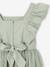 Robe cérémonie fille satin de coton à volants blanc+écru+rose pâle+vert sauge 26 - vertbaudet enfant 