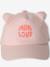 Casquette bébé fille oreilles décoratives rose pâle 2 - vertbaudet enfant 