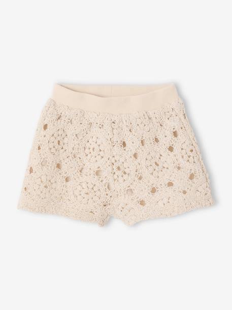 Ensemble bébé top + short en macramé vanille 4 - vertbaudet enfant 