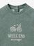 Sweat brodé bébé - coton bio - vert d'eau 3 - vertbaudet enfant 