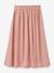Jupe longue fille en gaze de coton bio bois de rose 1 - vertbaudet enfant 