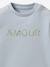 Sweat lettres en tissu Liberty bébé- Coton biologique bleu clair 3 - vertbaudet enfant 