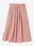 Jupe longue fille en gaze de coton bio bois de rose 2 - vertbaudet enfant 