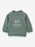 Sweat brodé bébé - coton bio - vert d'eau 1 - vertbaudet enfant 