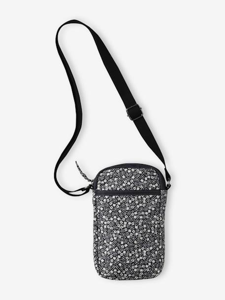 Pochette sacoche fille imprimé fleurs gris imprimé 2 - vertbaudet enfant 