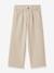Pantalon large fille sable 1 - vertbaudet enfant 