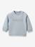 Sweat lettres en tissu Liberty bébé- Coton biologique bleu clair 1 - vertbaudet enfant 
