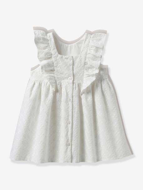 Robe brodée Sarah fille - cortège Plume - écru 2 - vertbaudet enfant 