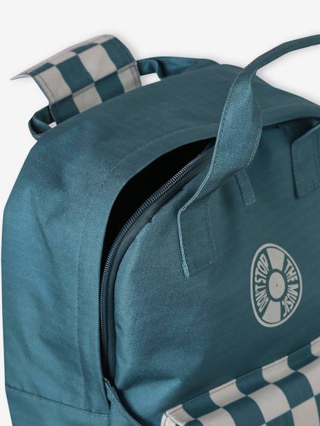 Sac à dos garçon damier vert d'eau 5 - vertbaudet enfant 