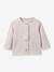 Cardigan en molleton bébé - Coton biologique rose pâle 1 - vertbaudet enfant 