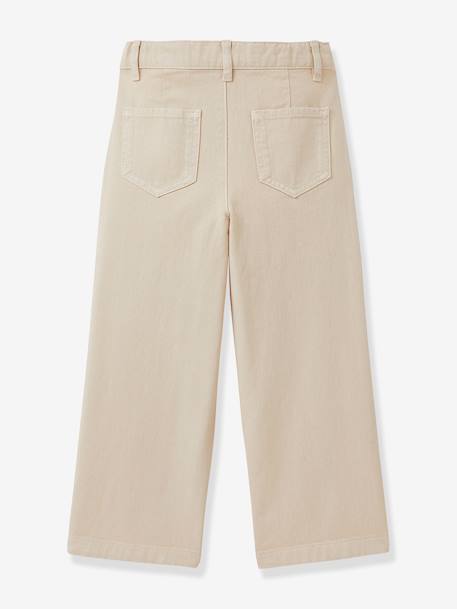 Pantalon large fille sable 2 - vertbaudet enfant 