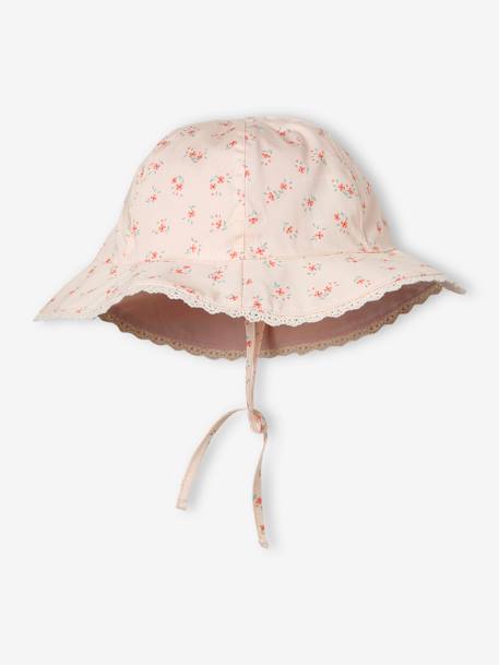 Bob imprimé fleuri bébé fille rose pâle 2 - vertbaudet enfant 