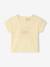 T-Shirt bébé à motif en coton bio jaune pastel 1 - vertbaudet enfant 
