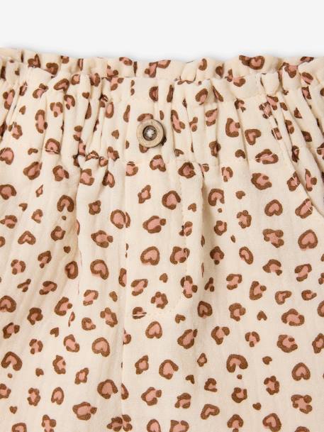 Short léopard en gaze de coton bébé vanille 5 - vertbaudet enfant 