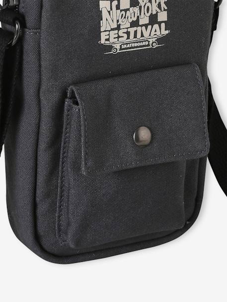 Pochette sacoche garçon New York Festival skateboard anthracite 4 - vertbaudet enfant 