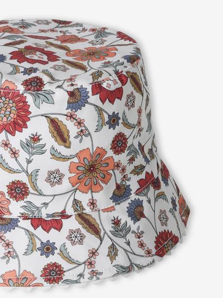 Bob imprimé fleuri fille écru imprimé 2 - vertbaudet enfant 