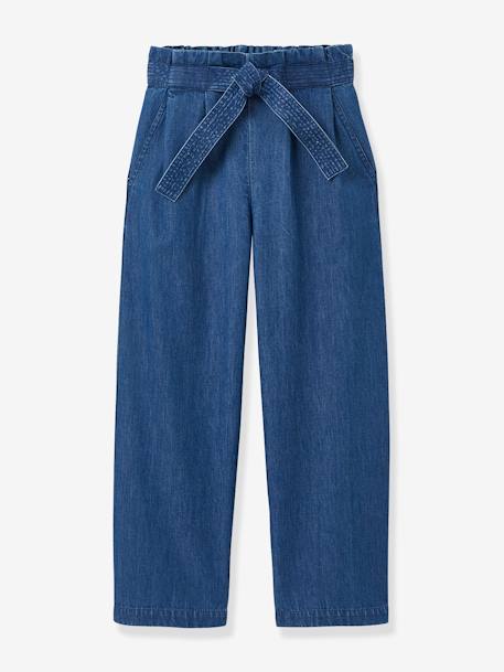 Fille-Pantalon-Pantalon large fille en denim light