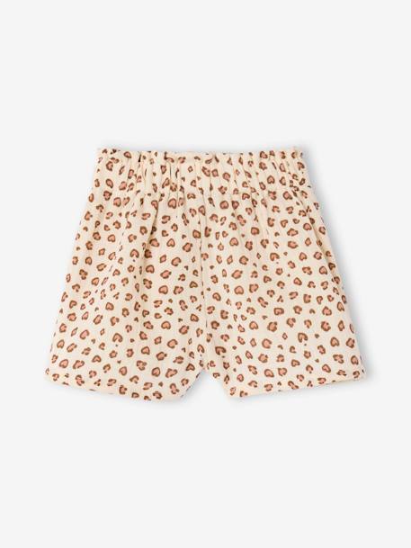 Short léopard en gaze de coton bébé vanille 4 - vertbaudet enfant 
