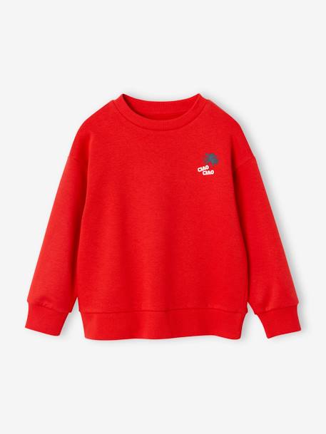 Sweat motif vacances au dos garçon rouge 5 - vertbaudet enfant 
