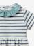 Robe marinière bébé tissu Liberty - vert imprimé 3 - vertbaudet enfant 