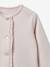 Cardigan en molleton bébé - Coton biologique rose pâle 3 - vertbaudet enfant 