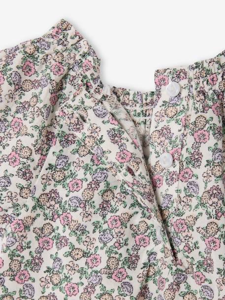 Blouse naissance imprimée petites fleurs écru 2 - vertbaudet enfant 