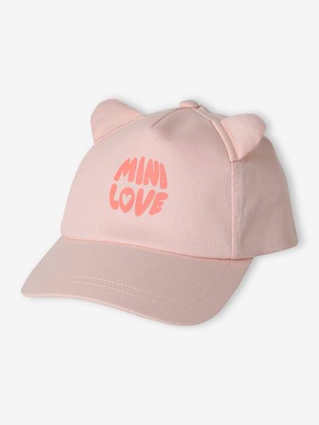 Casquette bébé fille oreilles décoratives rose pâle 3 - vertbaudet enfant 