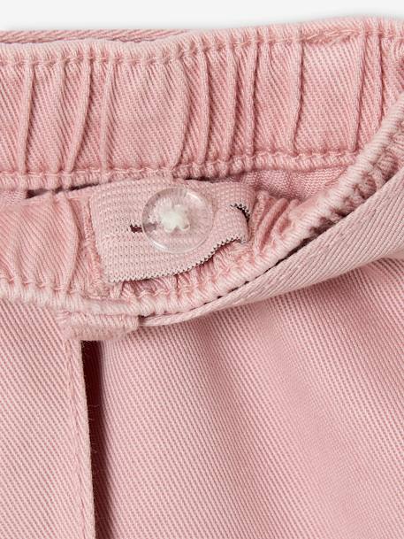 Pantacourt large en Lyocell fille rose 5 - vertbaudet enfant 