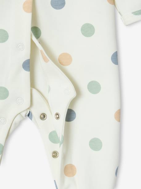 Pyjama bébé à pois écru 5 - vertbaudet enfant 