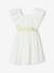 Robe cérémonie fille ceinture dorée blanc+blush 4 - vertbaudet enfant 