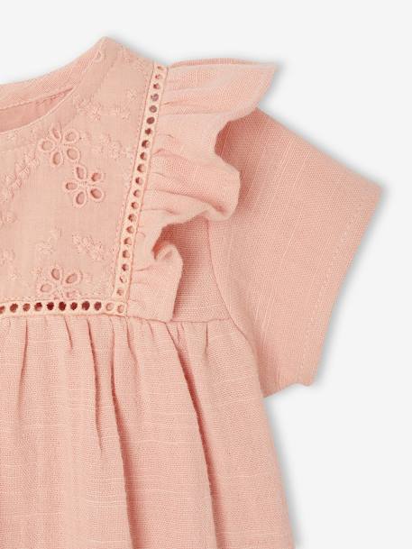 Robe en gaze de coton naissance rose 3 - vertbaudet enfant 