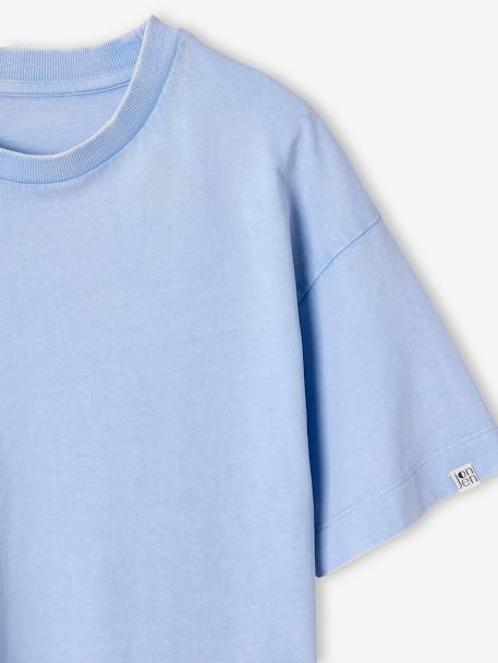 Lot de 2 t-shirts garçon unis effet délavé bleu ciel 6 - vertbaudet enfant 