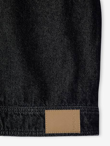 Veste en jean oversize sans manches fille denim gris 6 - vertbaudet enfant 