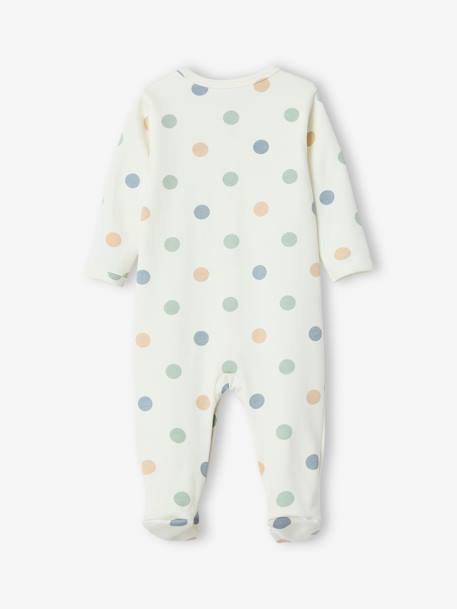 Pyjama bébé à pois écru 4 - vertbaudet enfant 