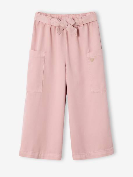 Fille-Pantacourt large en Lyocell fille