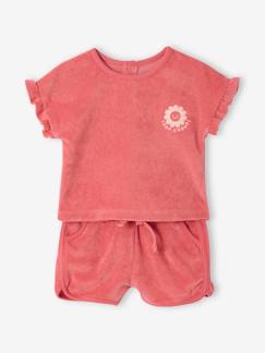 -Ensemble bébé t-shirt + short en éponge