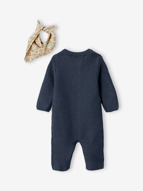 Kit naissance mixte tricot + foulard coffret cadeau naissance anthracite 4 - vertbaudet enfant 