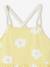 Robe à bretelles cordelette imprimée fleurs fille jaune pâle 3 - vertbaudet enfant 