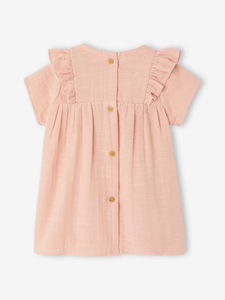 Robe en gaze de coton naissance rose 2 - vertbaudet enfant 
