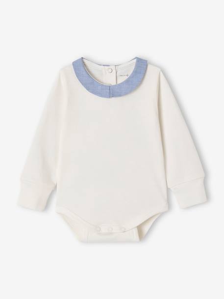 Body naissance évolutif personnalisable écru 1 - vertbaudet enfant 